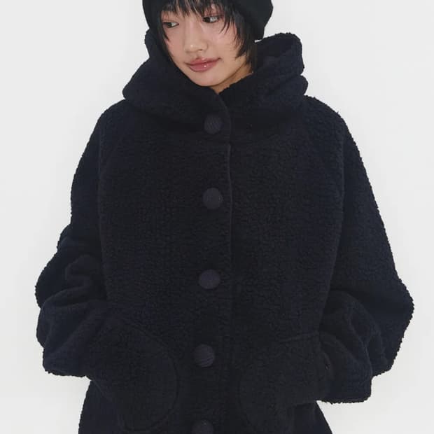 익스파이어드걸 Sherpa Cloud Jacket Navy 자켓 네이비