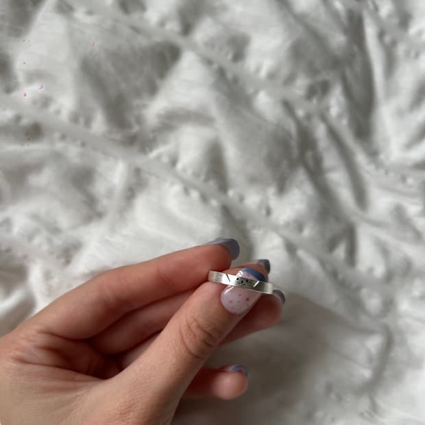 멍멍이 실버 반지 🐶