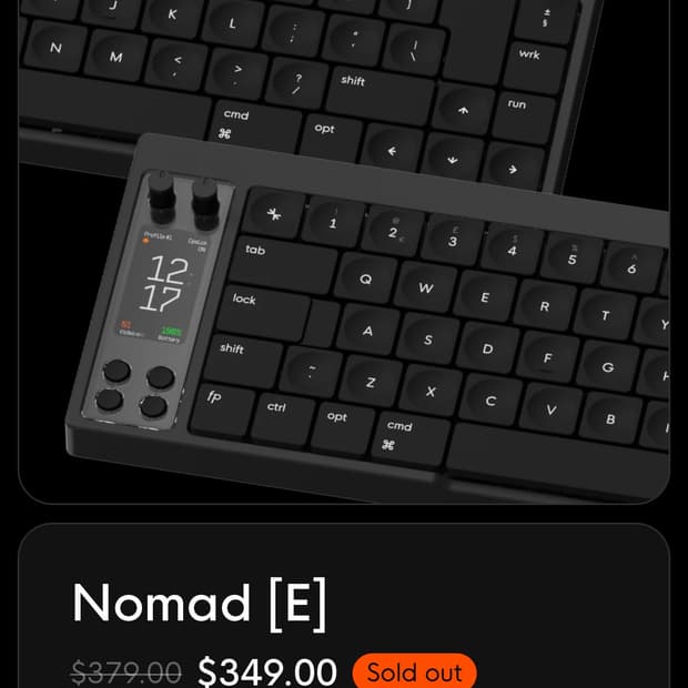 Work louder Nomad[E] 키보드 미개봉