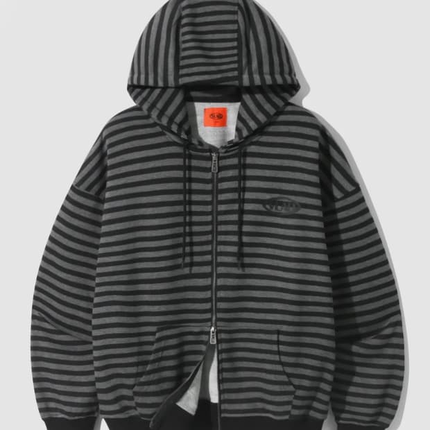 VLAD 스트라이프 후드집업 〰️ 실착 1회 | 꾸안꾸