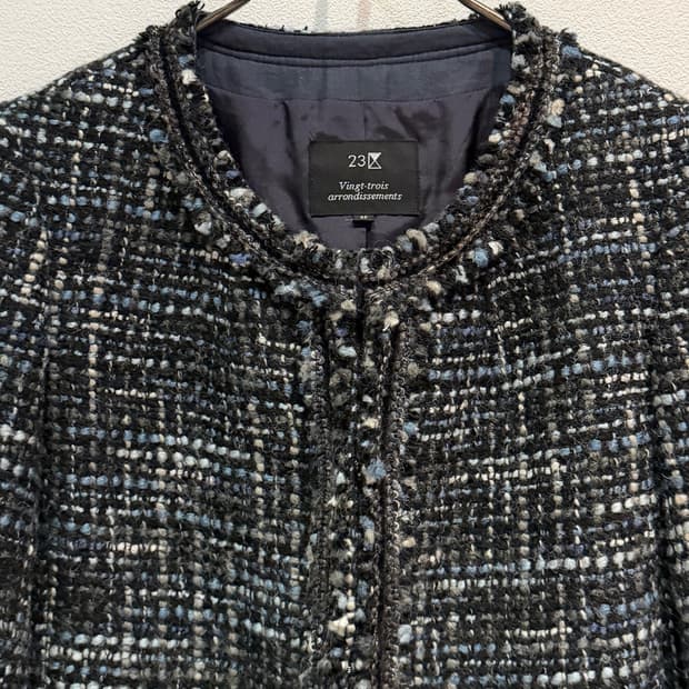 23ku Italian Virgin Wool Tweed Jacket