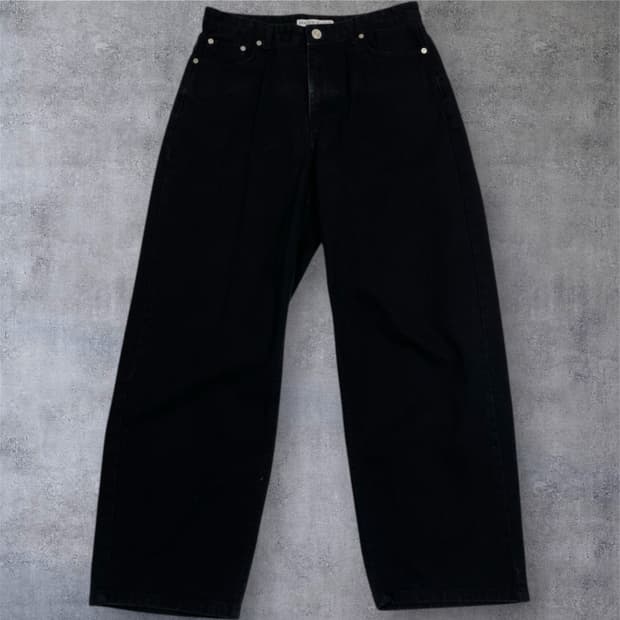 메종마레 maisonmarais 블랙 와이드 데님팬츠 블랙진 38S