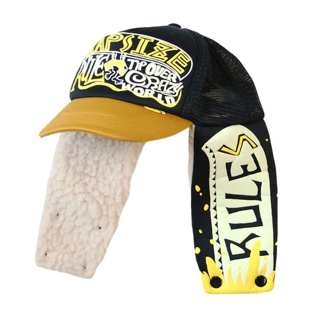 캐피탈 캡사이즈 룰 Pt 럼버 트럭 캡 블랙 골드