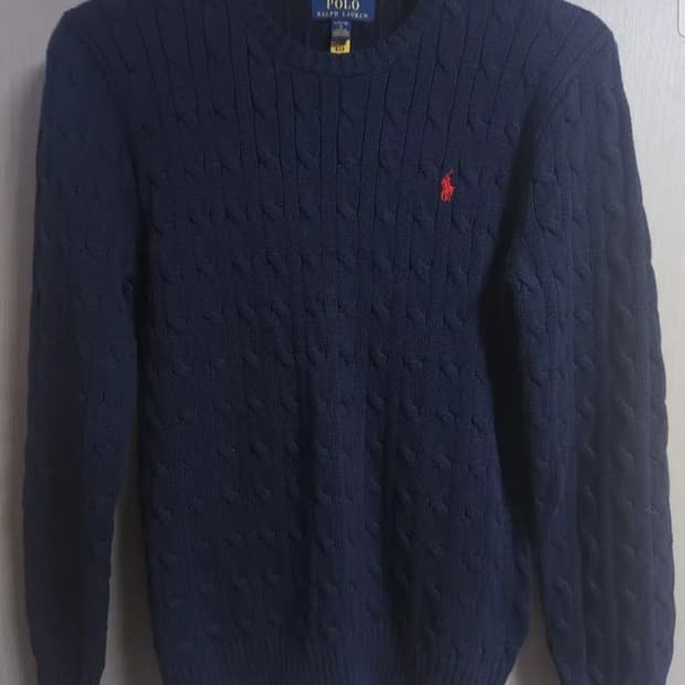 폴로 랄프로렌 꽈베기 니트, M(14~16)