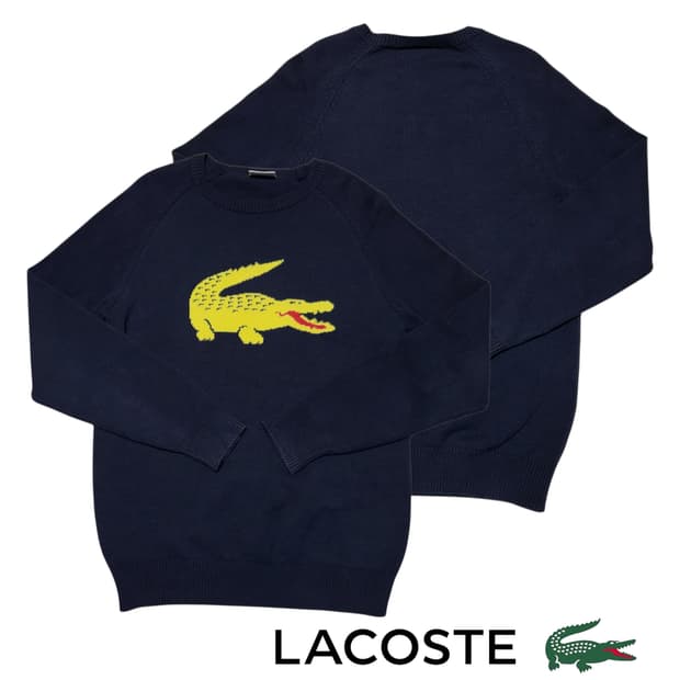 (4) 라코스테 빅로고 니트 lacoste