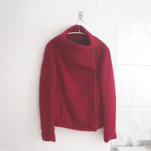 mohair wool knit jacket 