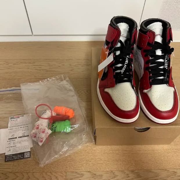 나이키 오프화이트 조던 1 og 시카고 