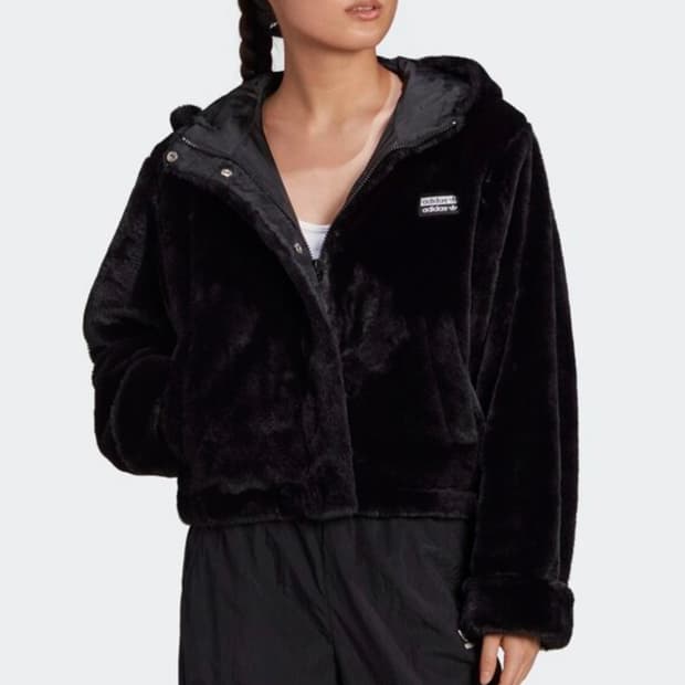 아디다스 후드 퍼 자켓 