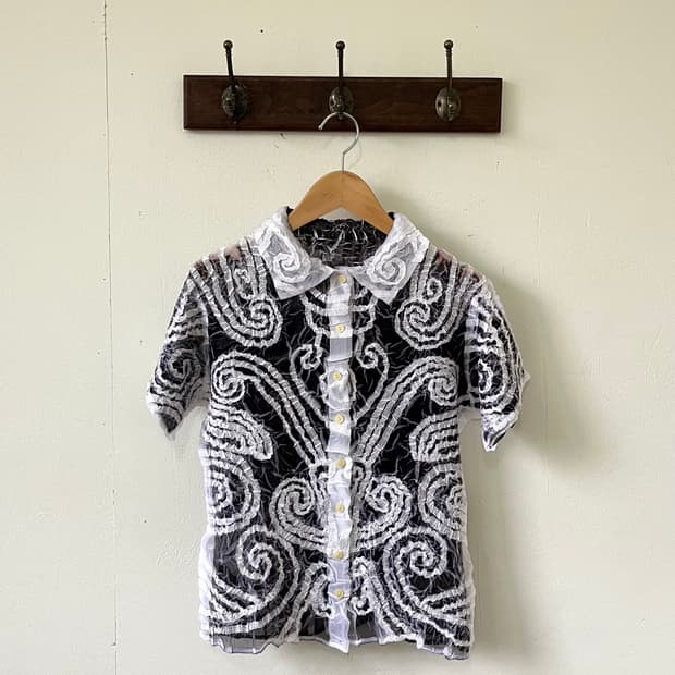 Japan vtg 시스루 셔츠