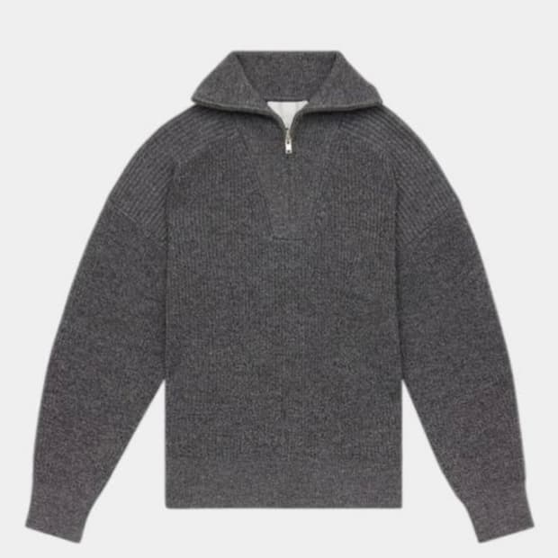 이자벨마랑 Benny 메리노 울 하프집업 스웨터 M