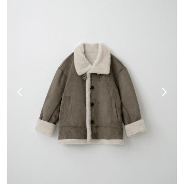 아카이브 제이투유 소피 무스탕 카키그레이 새상품 