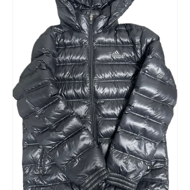 아디다스 경량패딩 블랙 M(95)