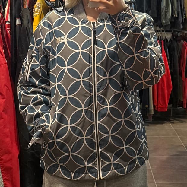 [NO.9] 노스페이스 화이트라벨 패턴 봄버 자켓