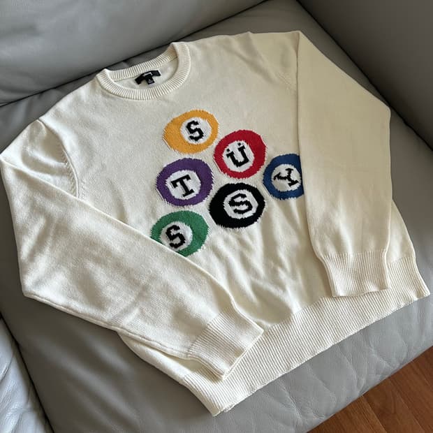 스투시 빌리아드 스웨터 니트 L