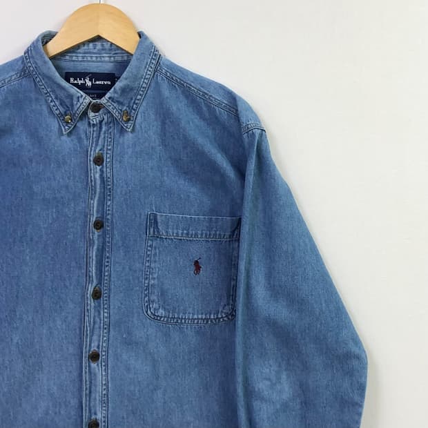 105 폴로 데님 셔츠