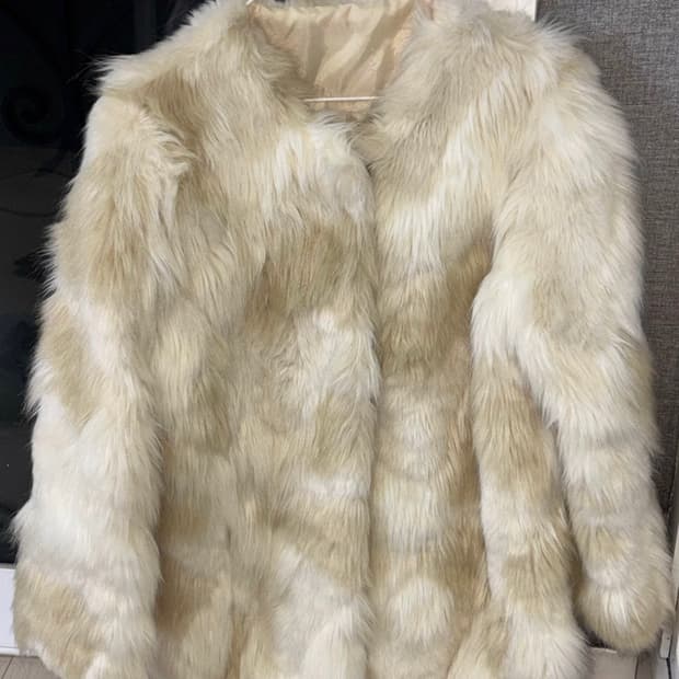 빈티지 페이크 퍼 자켓