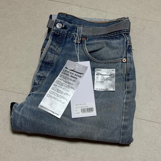 Levi's x Satisfy 501 34 사이즈
