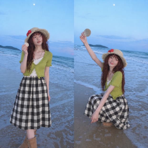 바다 마을 소녀 코디 set