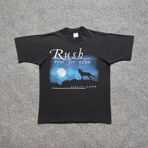 90s 빈티지 Rush test for echo 밴드 티셔츠