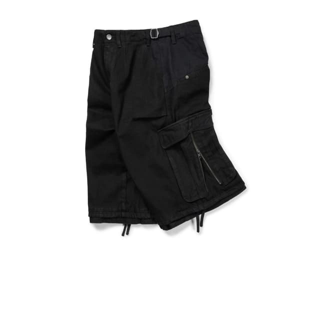etce 레이어드 백 카고 쇼츠 블랙 XL
