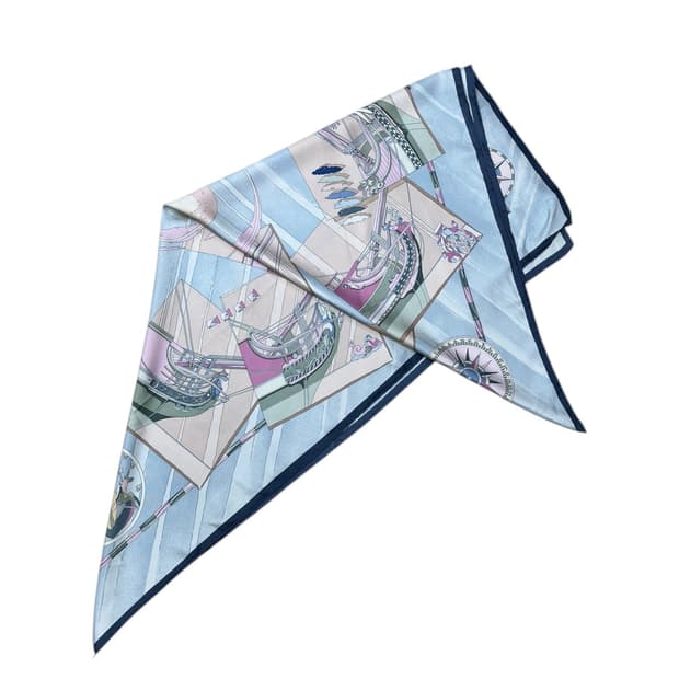 Hermes silk 100 classic voyage scarf
