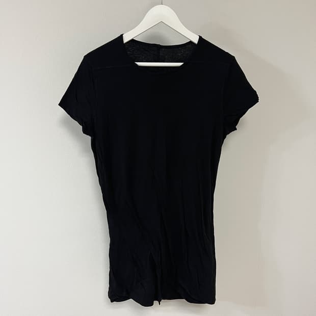 릭오웬스 15SS 다크쉐도우 여성 절개 티셔츠 블랙