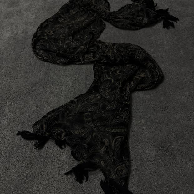 Vintage vkei punk mood paisley scarf