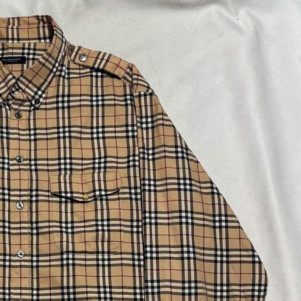 XL 버버리 노바체크 셔츠
