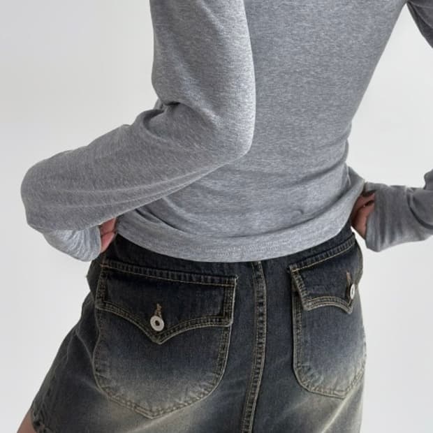 오즈브릿지 웨스턴데님 스커트 새상품 (블랙업 어텀 도매처)