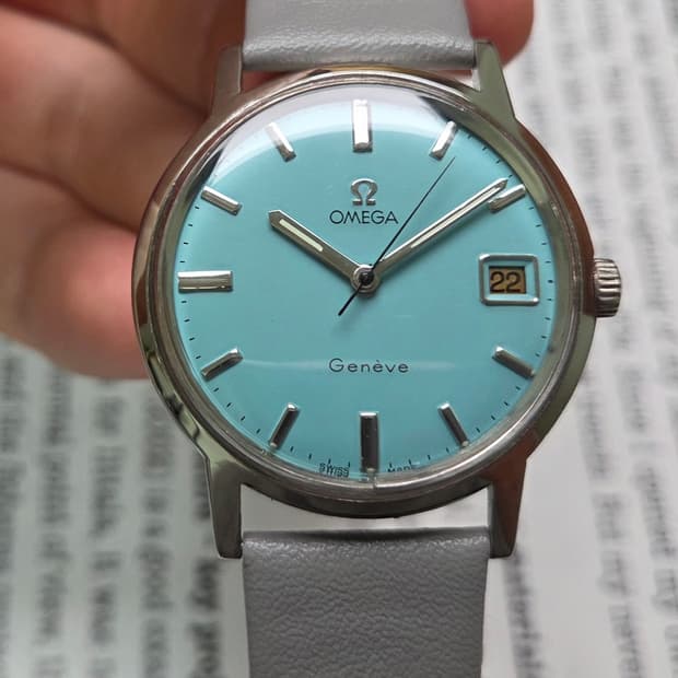 빈티지 오메가 제네브 싱글데이트 민트 600번대 수동 메커니컬 드레스워치