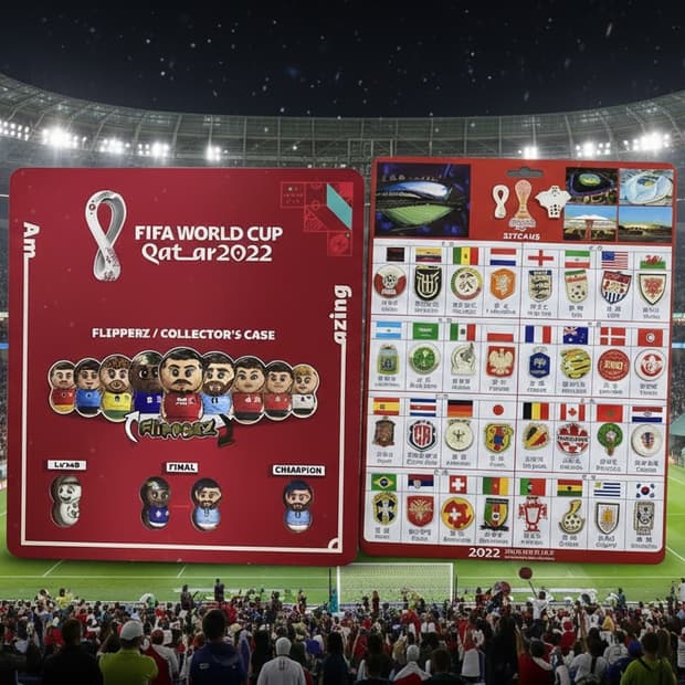 2022년 카타르 월드컵 피파 플리퍼즈 수집품 완성본 + 뱃지 판매합니다