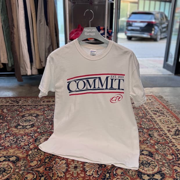 빈티지 길단 그래픽 반팔 티 L 693