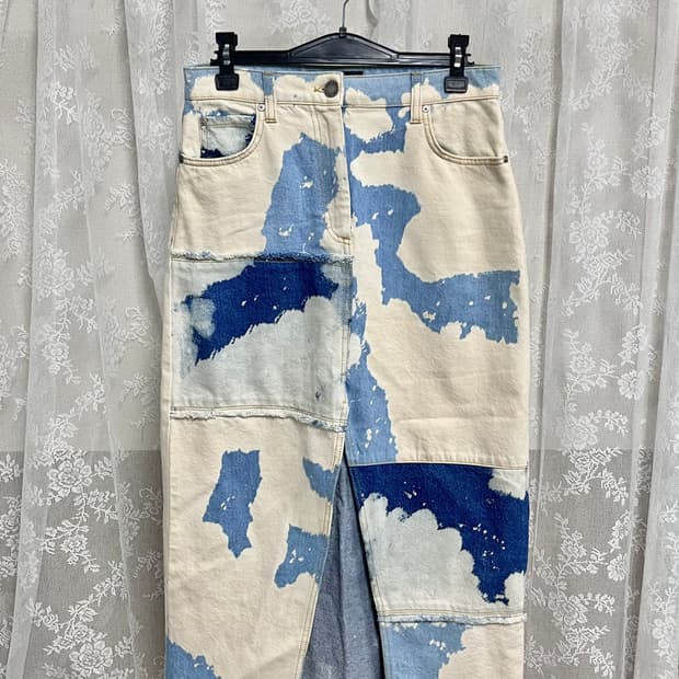 S-M) 핀코 핑코 PINKO 데님 스커트