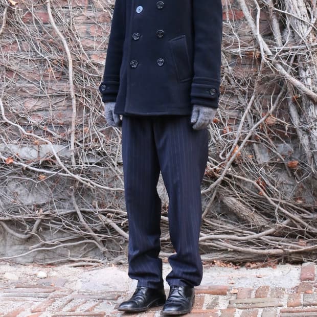 꼼데가르송 옴므 듀스 핀스트라이프 트라우저