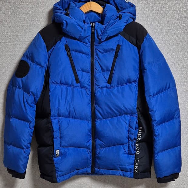 XL (105) 버커루 블루 덕다운 오리털 패딩