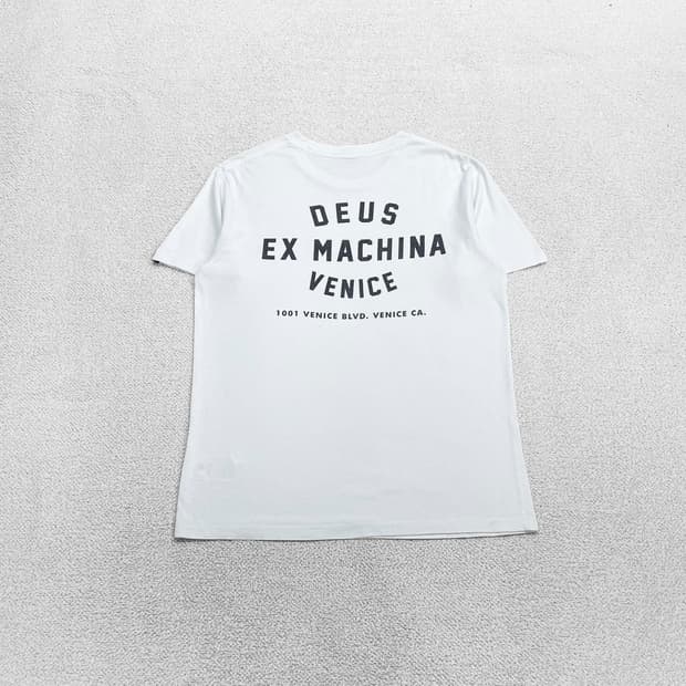 데우스엑스마키나 베니스 반팔 티셔츠 화이트