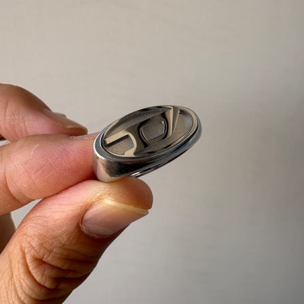 diesel d logo ring 로고 반지