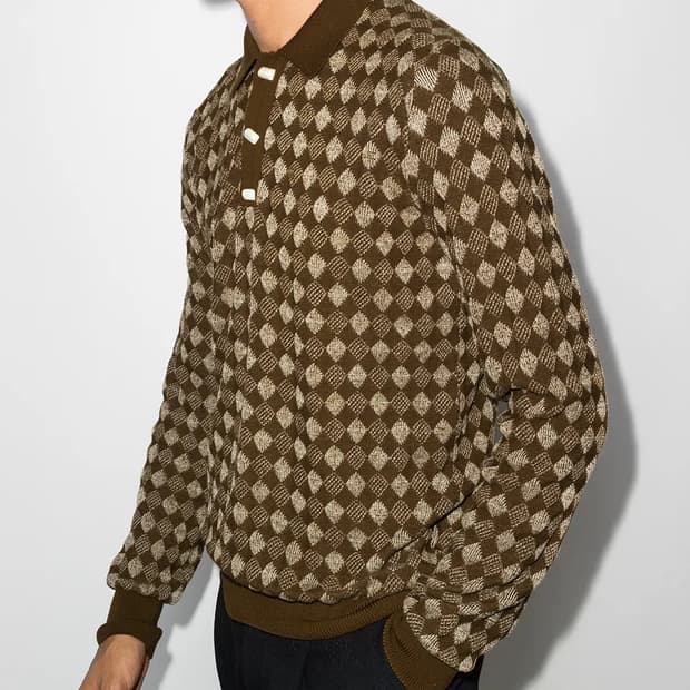 나마체코 다이아몬드 폴로 니트