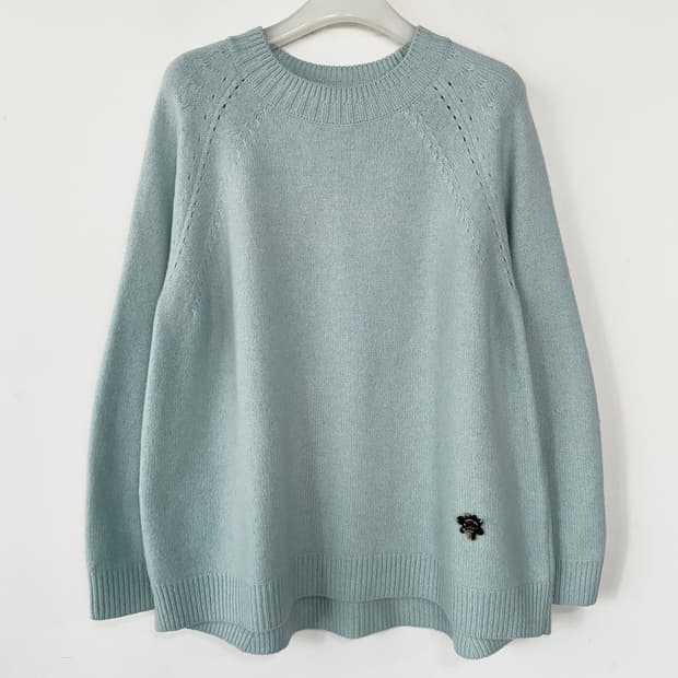 오즈세컨 울 캐시미어 니트 탑