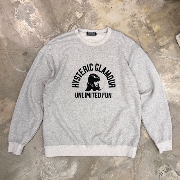 히스테릭글래머 프린티드 스웻셔츠 맨투맨 오트밀