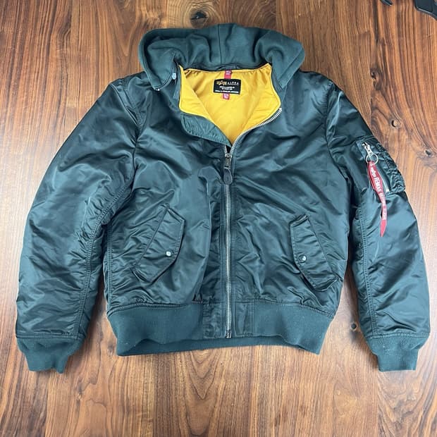 10s 알파 인더스트리 MA-1 D-TEC 후드 자켓