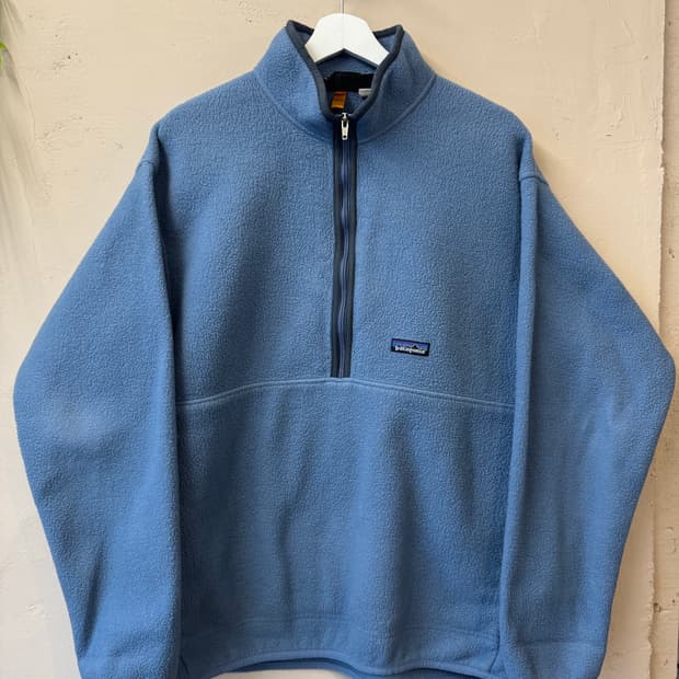 파타고니아 신칠라 하프집업 90s 스카이 블루 xl