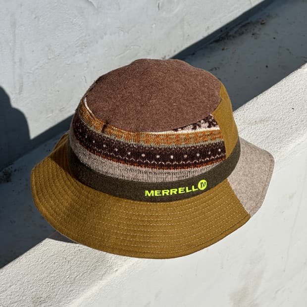 [M] 머렐 패치워크 버킷햇 모자