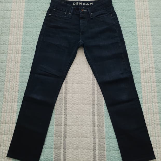 덴함 DENHAM. 레이져 다크블루 스트레치 슬림진 30사이즈.