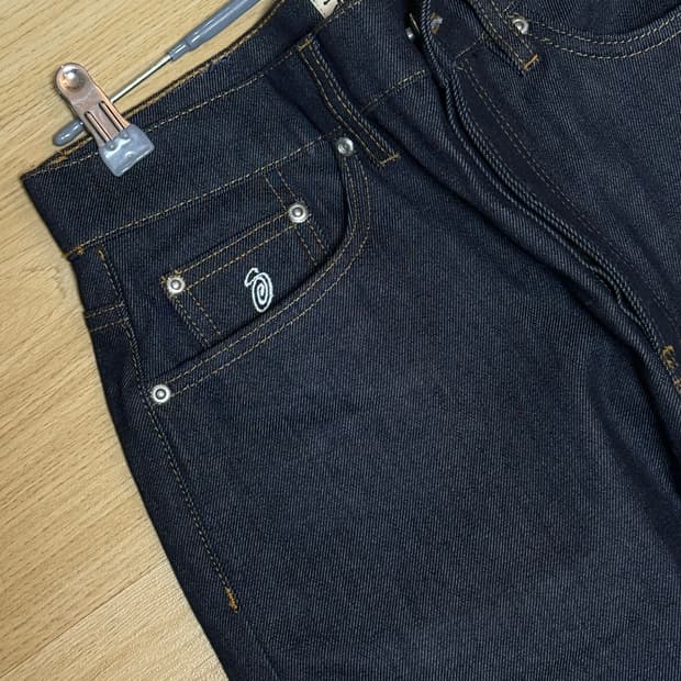 stussy 생지 데님