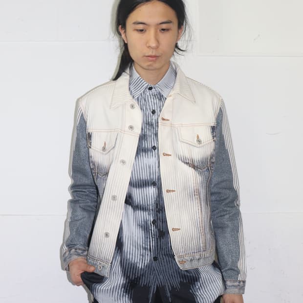 장 폴 고티에 x 와이 프로젝트 22AW 바디 트롱프뢰유 데님 자켓