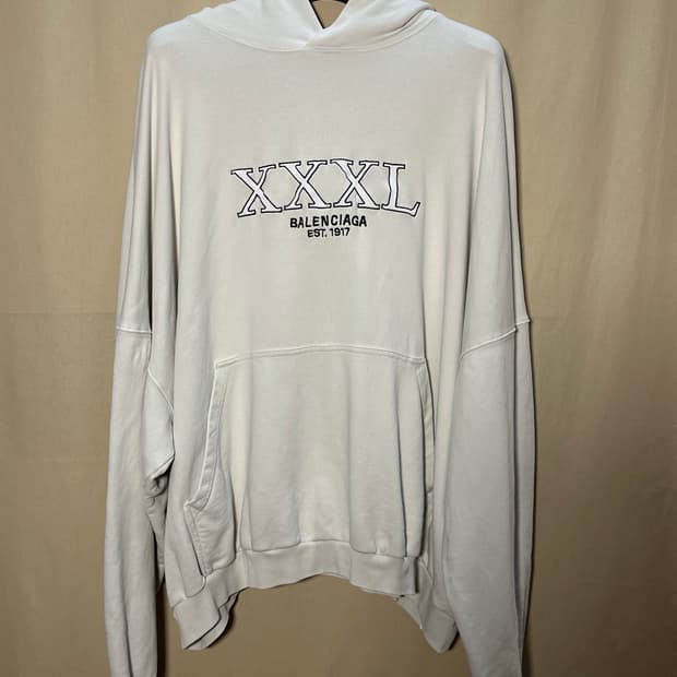 발렌시아가 3XL 오버 후드 매장판 처분