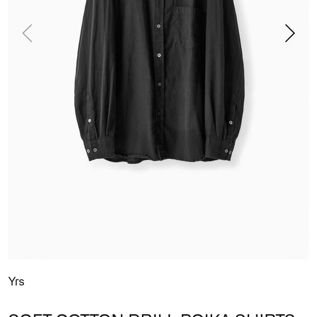 [3,L][새상품] 이얼즈어고 소프트 코튼 드릴 포이카 셔츠 V.3 블랙