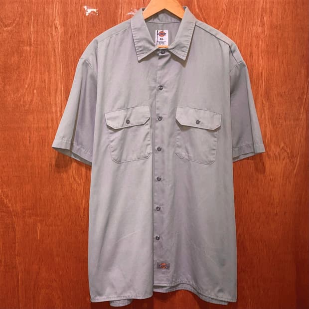 (XL) Dickies 디키즈 반팔 워크 셔츠 그레이