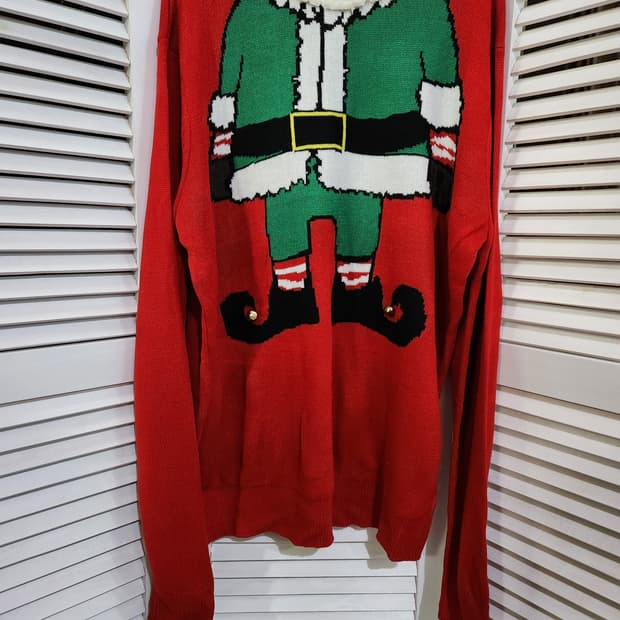 H&M 엘프 크리스마스 니트 스웨터 L